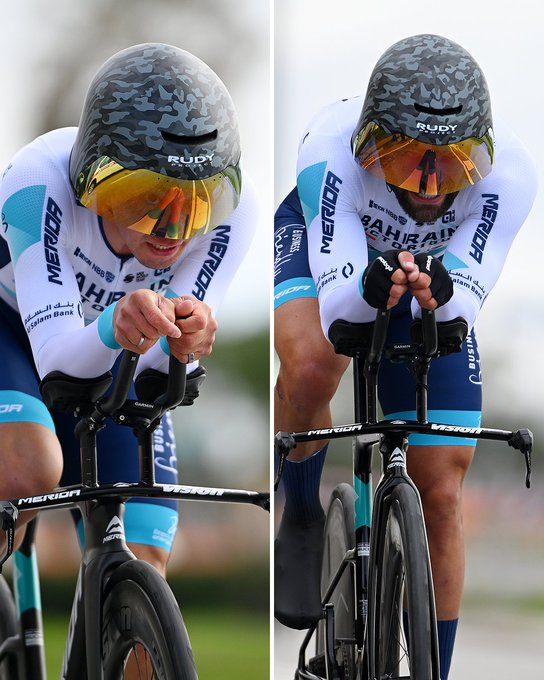 Bahrain Vitorious time trial helmets